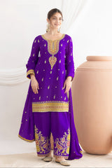 Premium Chinon Fabric Suit LXST0069