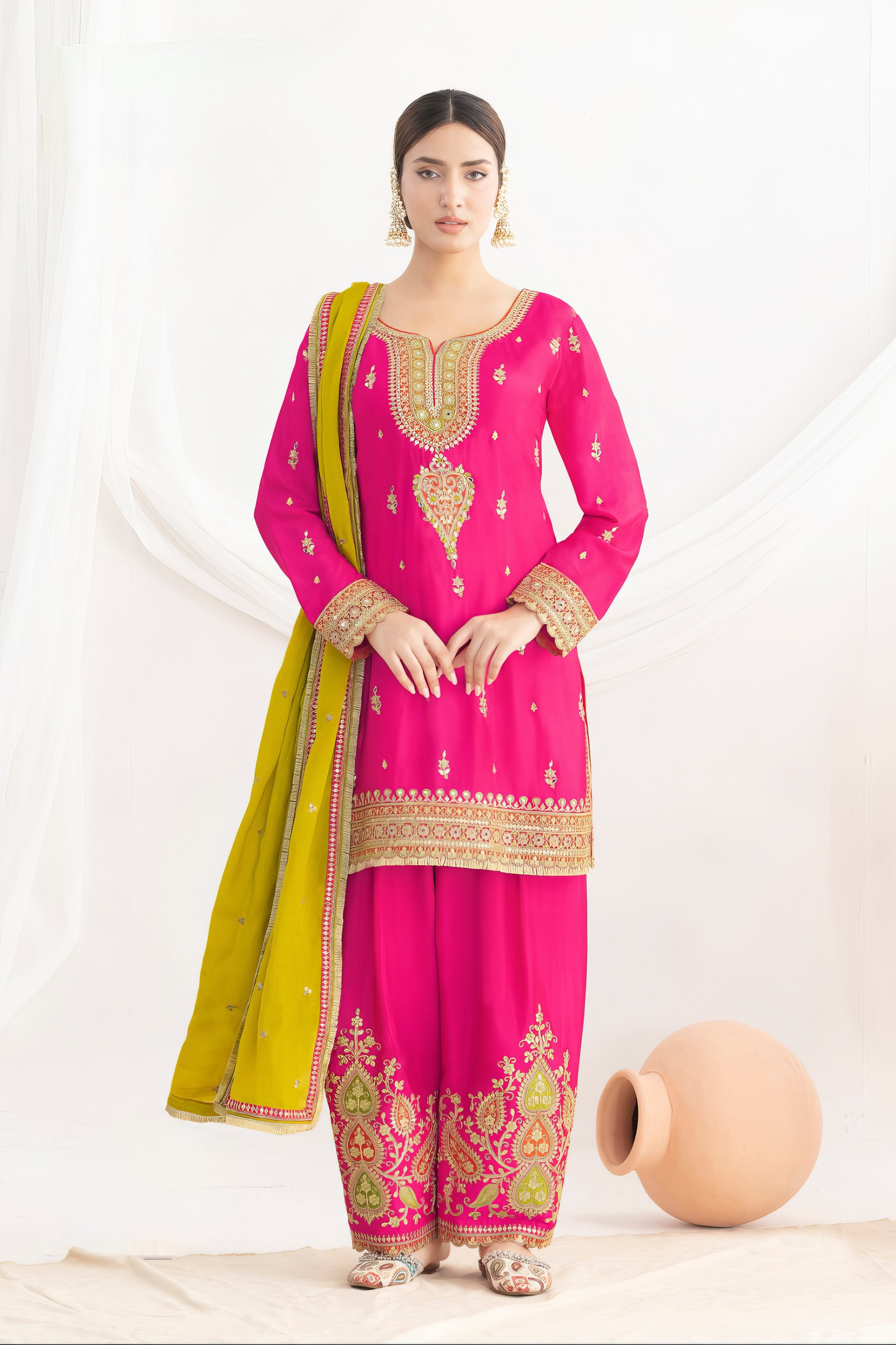 Premium Chinon Fabric Suit LXST0069