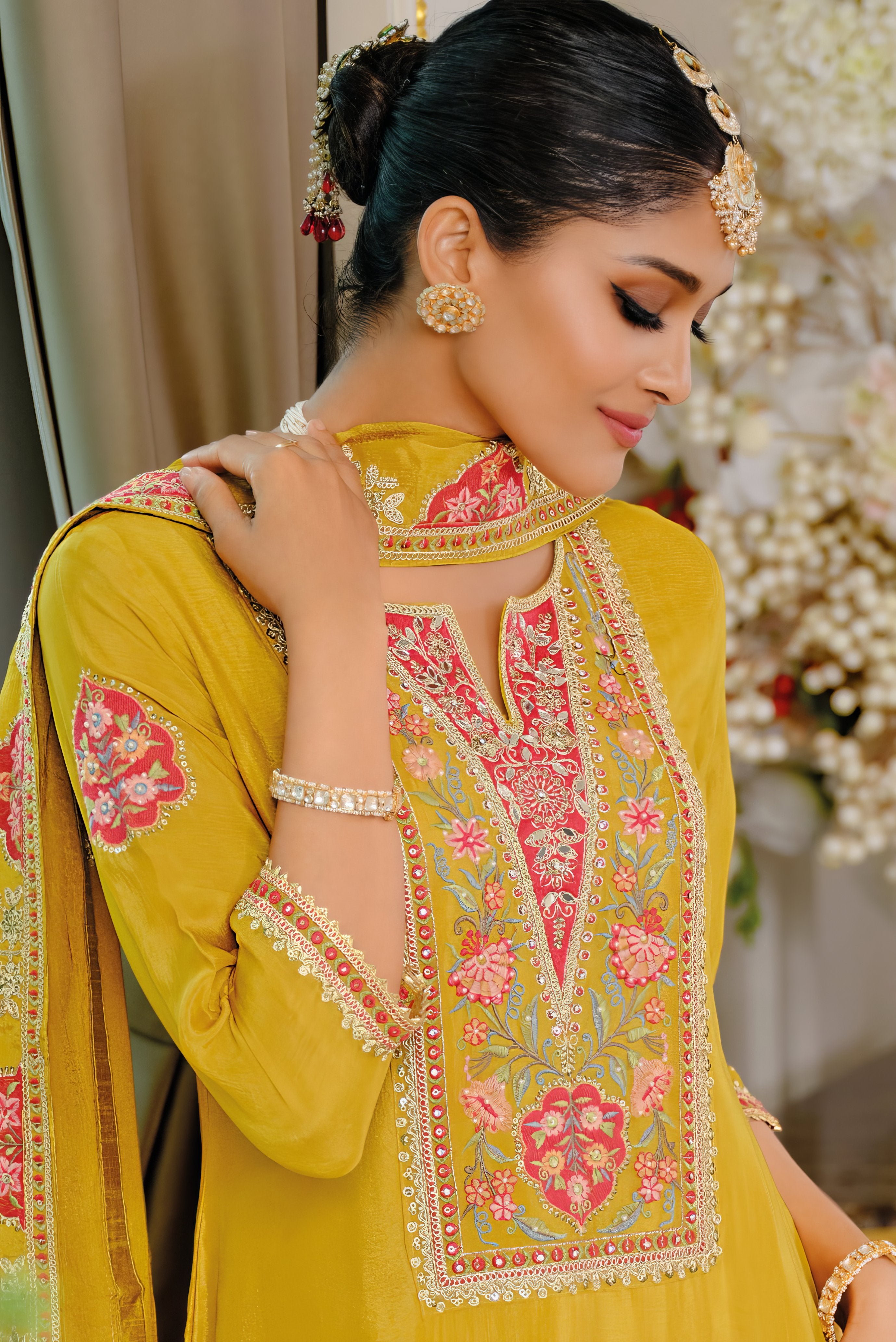 Heavy Chinon Fab Sharara Set LXSR0107