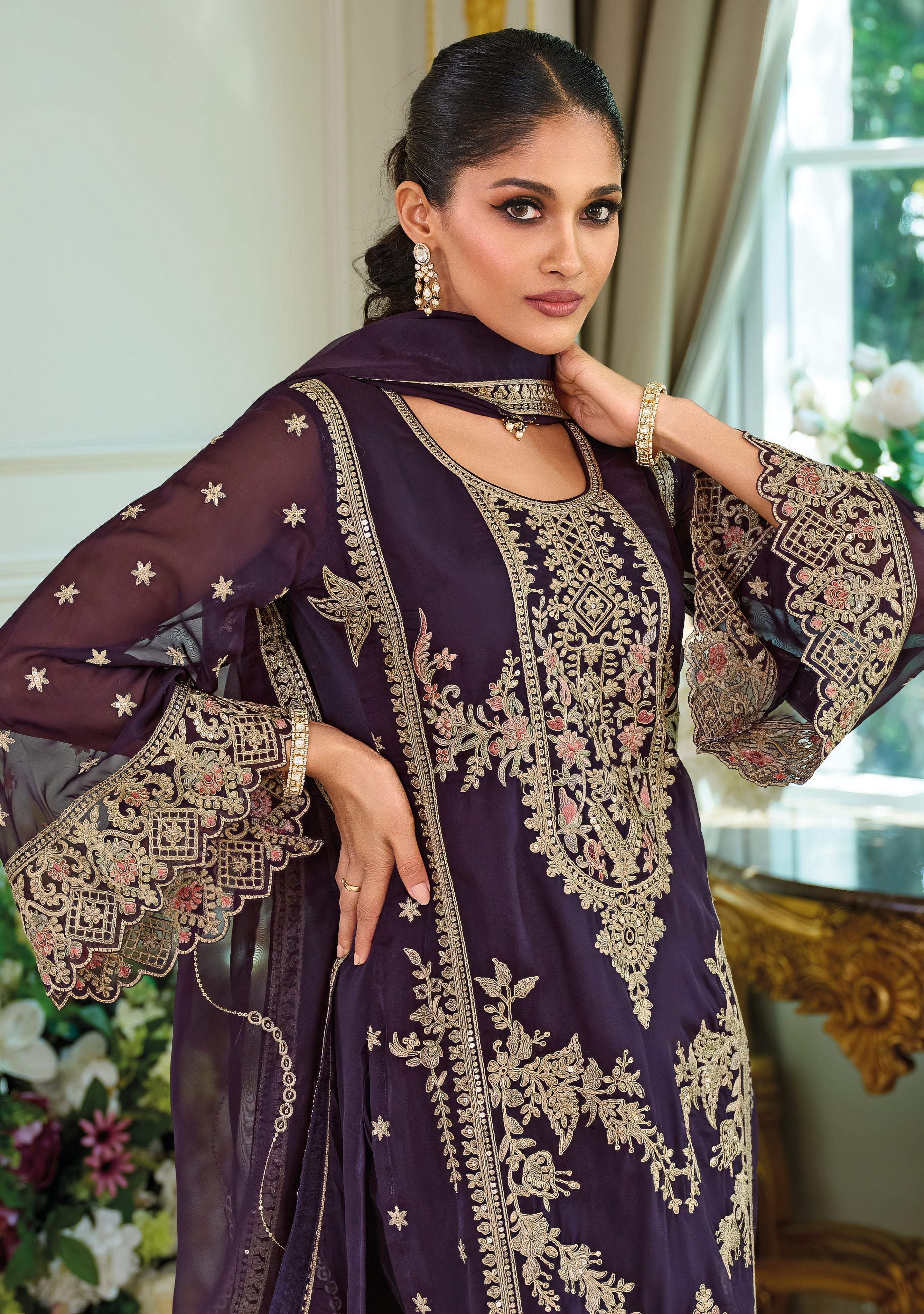 Organza Bloom Pakistani Suit LXPK0093
