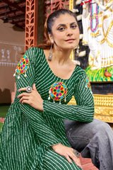 Vibrant Kutchi Bandhani Style Kurti NV0001