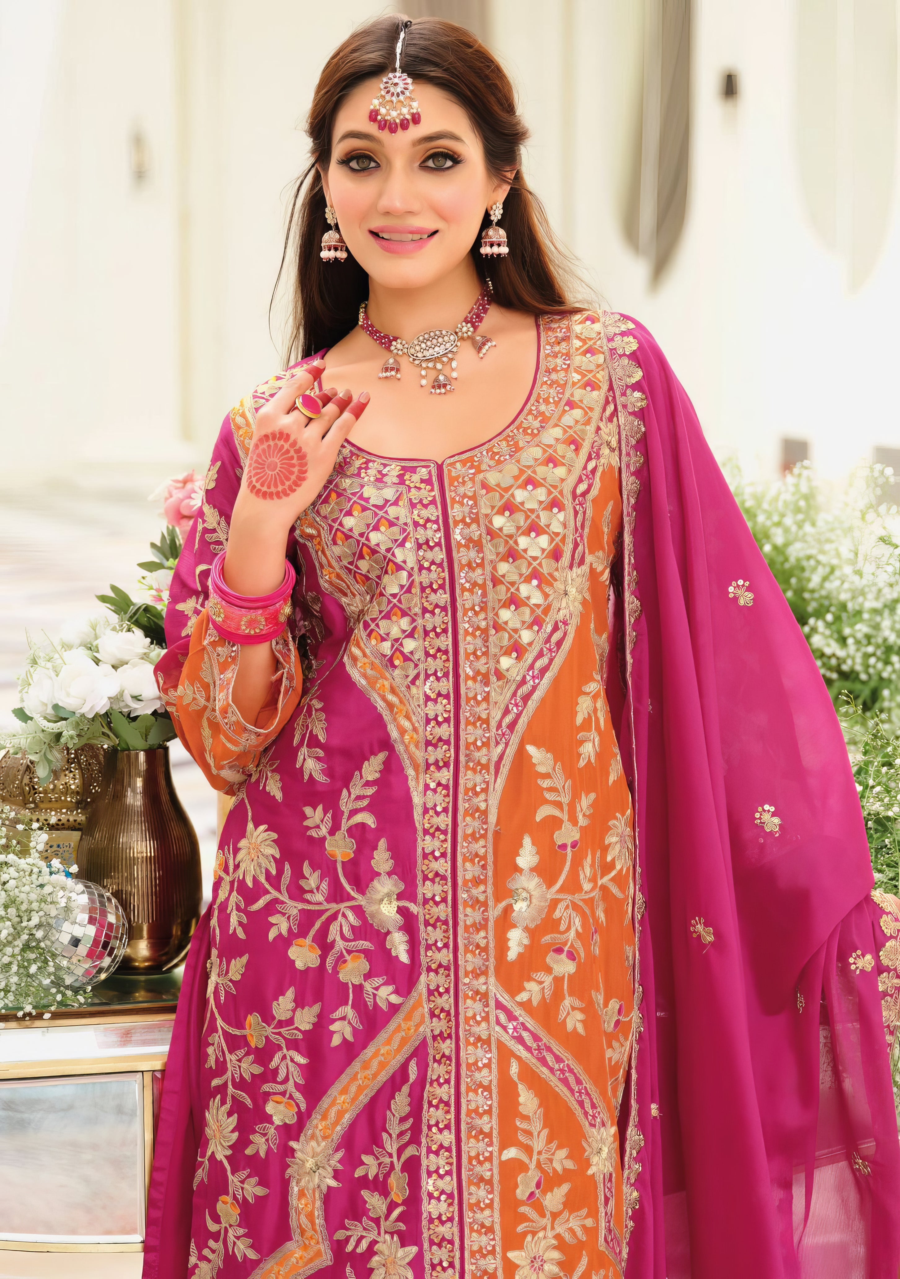 Heavy Chinon Pakistani Suit LXPK0099