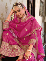 Zara Embroidered Simar Ensemble Sharara Set LXSR0119