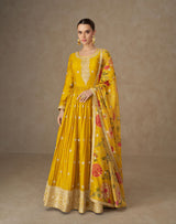 Zariya Silk Ensemble Gown LXGW0049