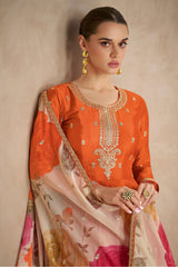 Zariya Silk Ensemble Gown LXGW0049