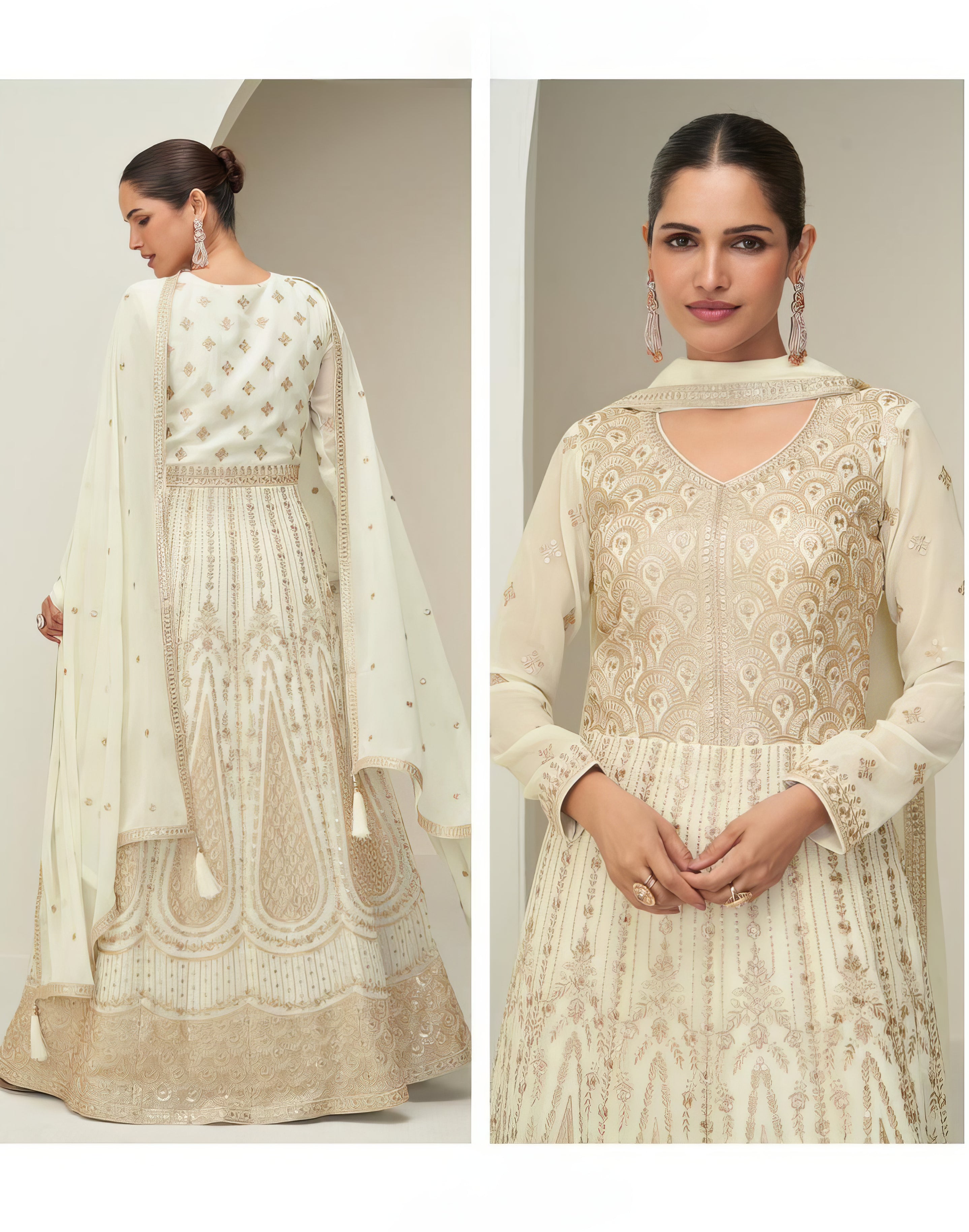 Zariya Silk Ensemble  Gown LXGW0050