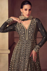 Zariya Silk Ensemble Gown LXGW0051