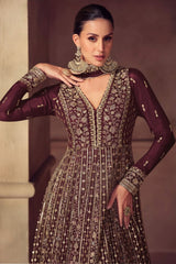 Zariya Silk Ensemble Gown LXGW0051