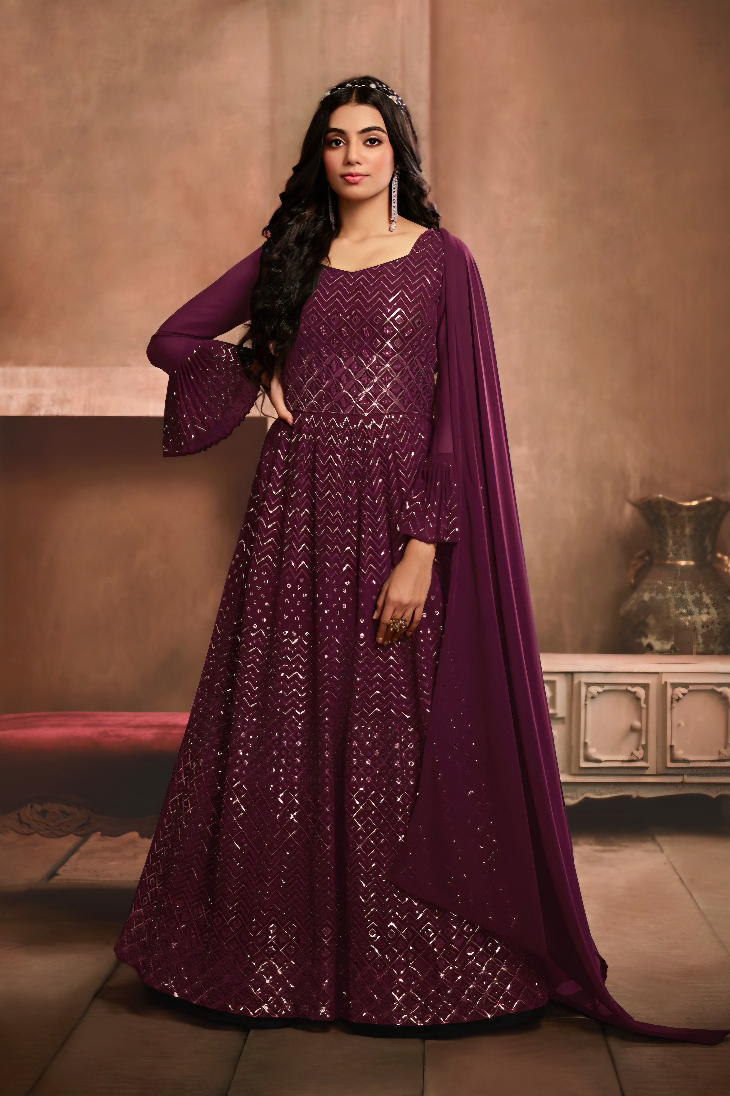 Noor Chinnon Silk Set LXGW0059