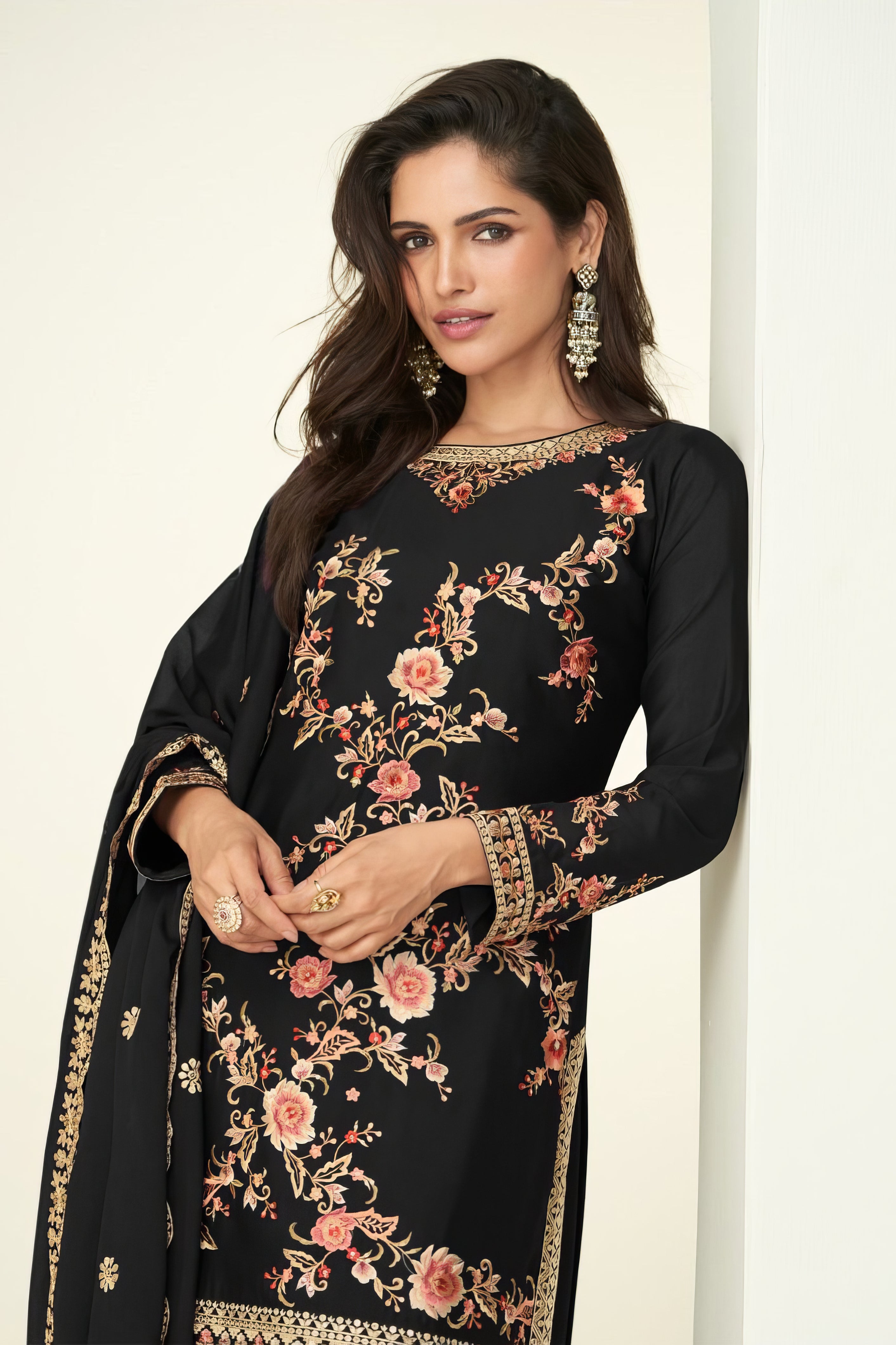 Premium Chinon Fab Sharara Set LXSR0122