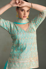 Real Simar Silk Sharara Set LXSR0124