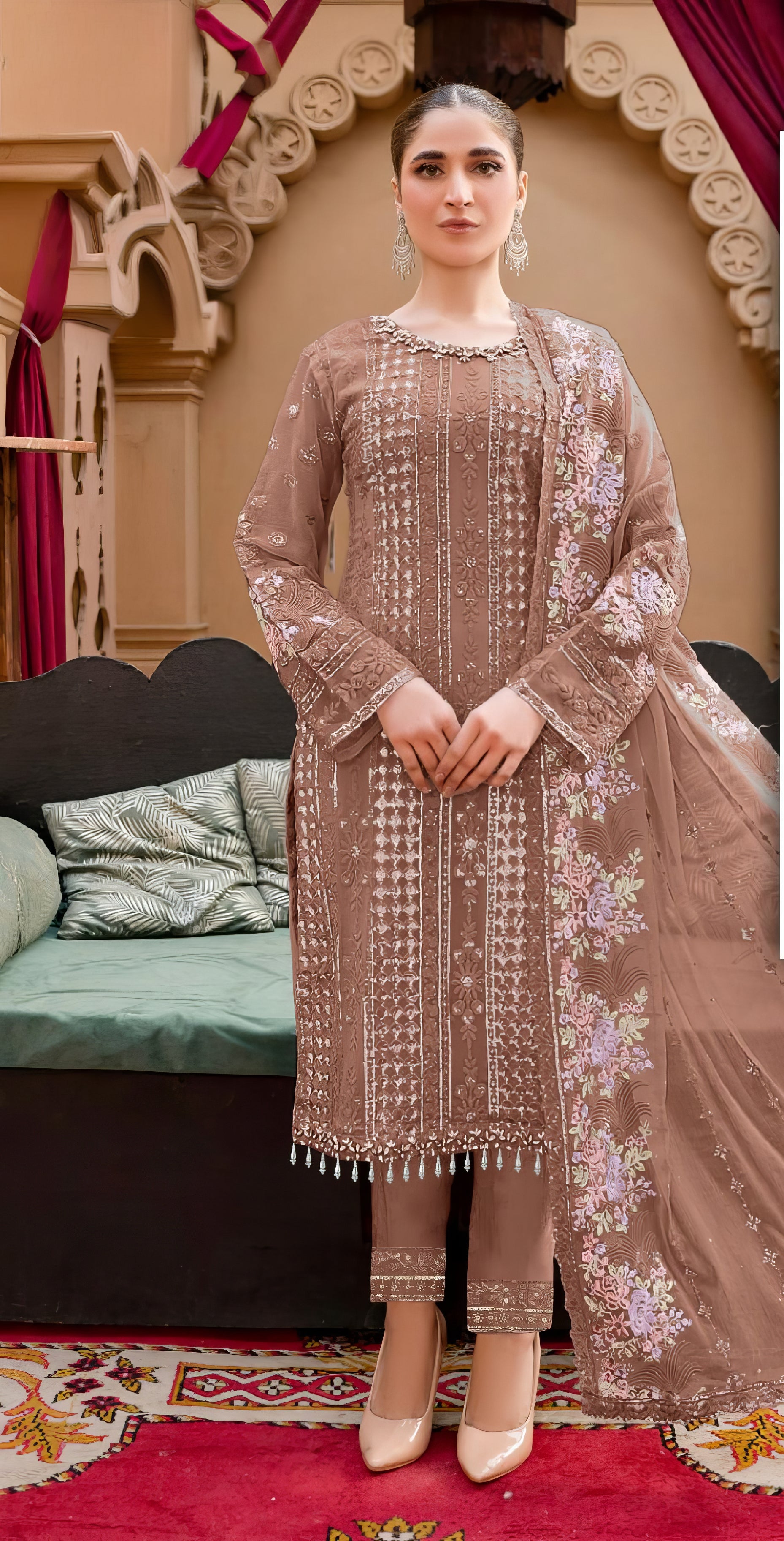 Zariya Luxe Ensemble Pakistani Suit EAPK0089