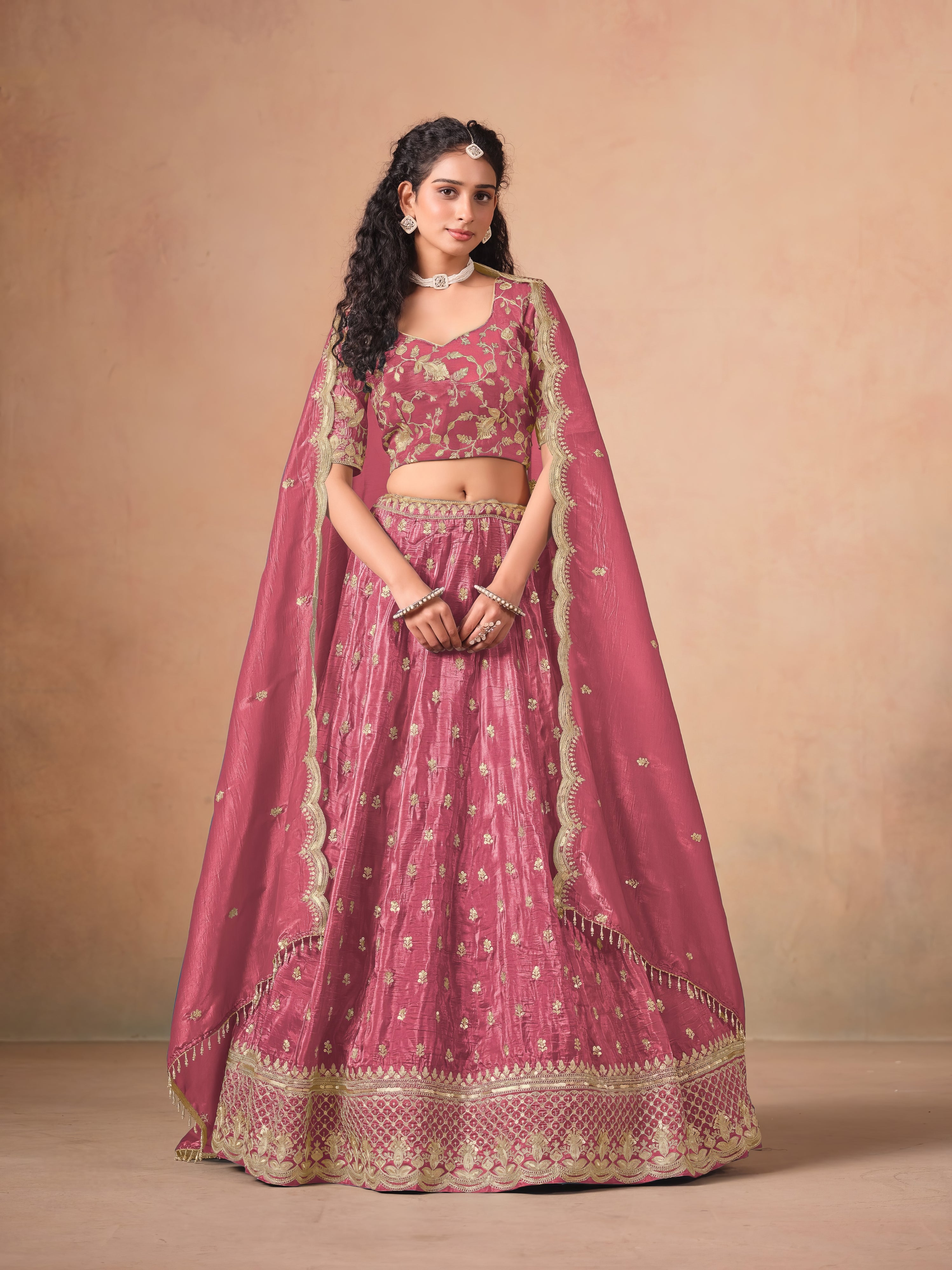 Zara Crush Fill Lehenga LXGW0061