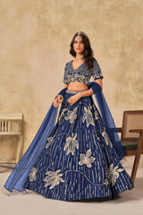 Art Silk Lehenga Set with Net Dupatta LXLG0037