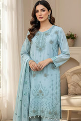 Premium Heavy Georgette Zarkan Work Plazo Suit Set EAPK0110