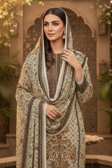 Organza Printed Suit Set with Dupatta EAPK0105