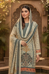 Organza Printed Suit Set with Dupatta EAPK0105