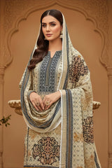 Organza Printed Suit Set with Dupatta EAPK0105