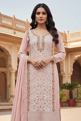 Heavy Georgette Zarkan Work Suit Set with Plazo Pakistani Suit EAPK0140