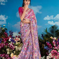 Pure Brasso Fabric Saree LXSE0028