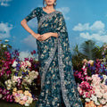 Zarima Floral Pure Brasso Saree LXSE0034