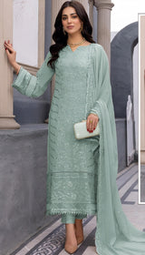 Zarqa Shine Embroideried Pakistani suit EAPK0009