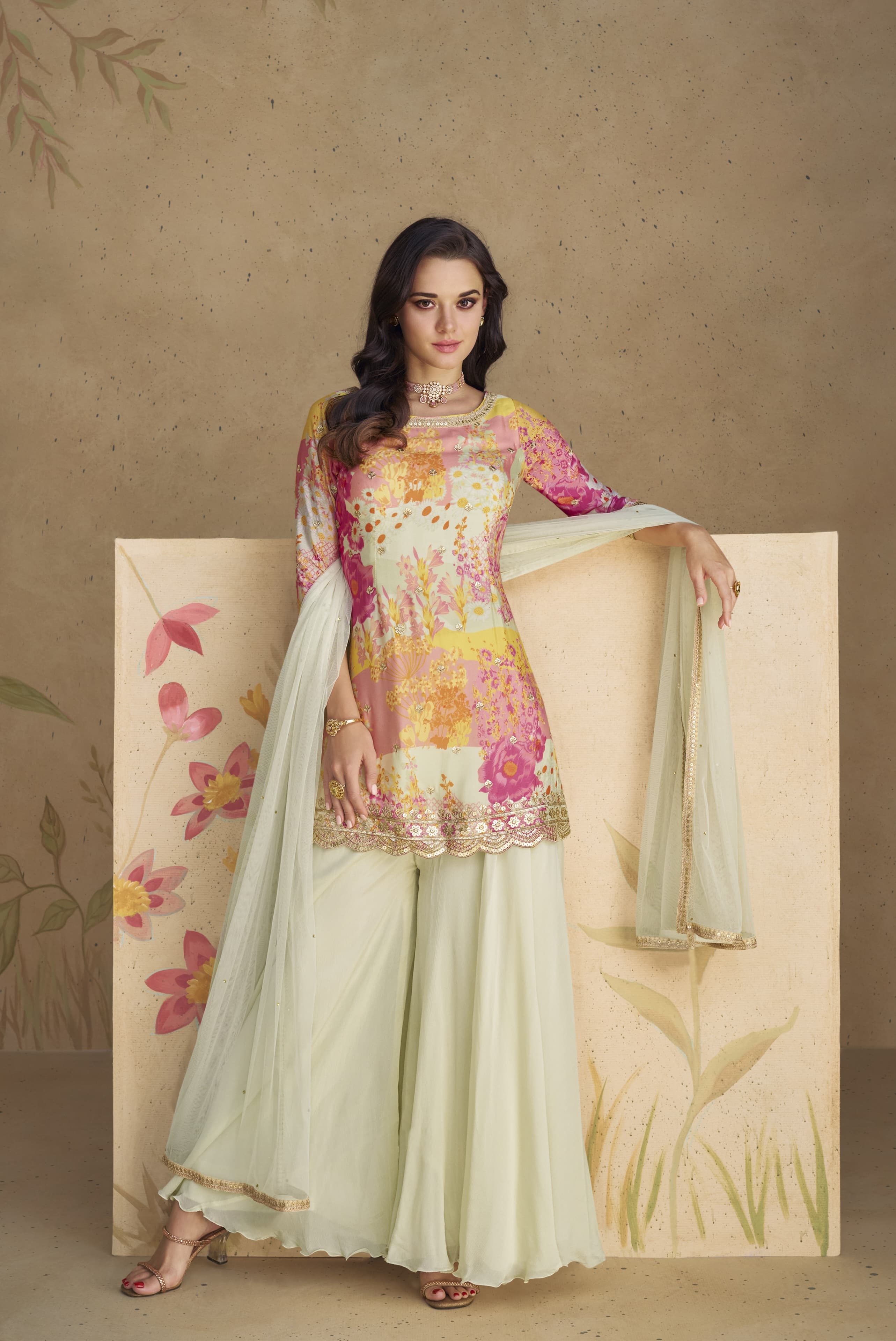 Premium Chinon Silky Sharara EASR0004