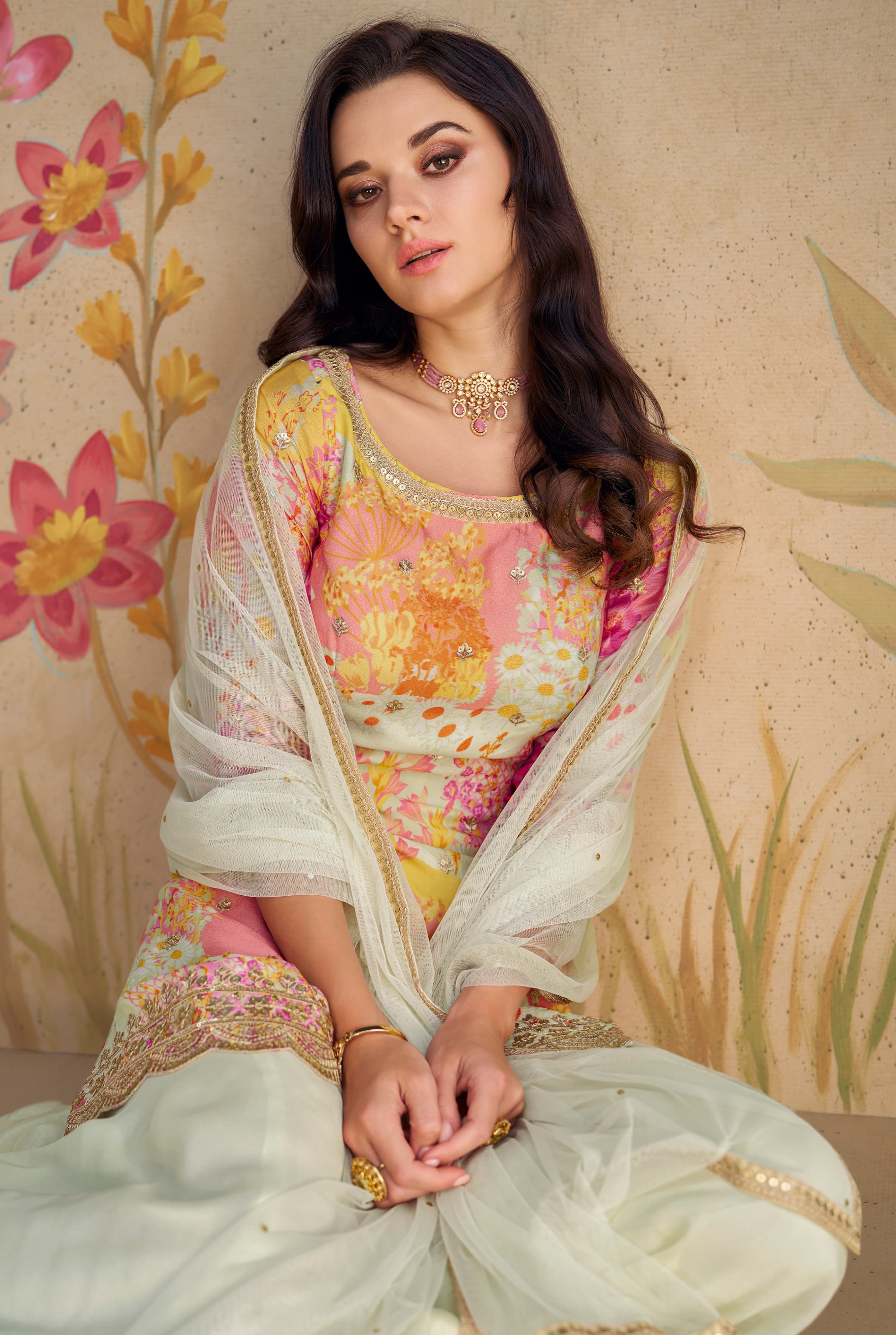 Premium Chinon Silky Sharara EASR0004