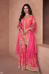 Heavy Fox Georgette Digital Print SHARARA EASR0013