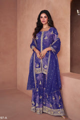 Heavy Fox Georgette Digital Print SHARARA EASR0013
