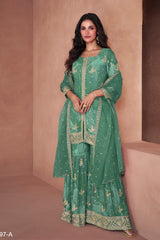 Heavy Fox Georgette Digital Print SHARARA EASR0013