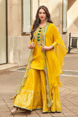 Heavy Vichitra Embroidery Work SHARARA EASR00015
