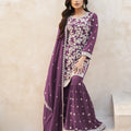Bluming Georgette Embroidery Work SHARARA EASR0017