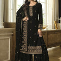 Faux georgette Embroidery Work SHARARA EASR00027