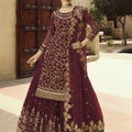 Soft Net Embroidered SHARARA EASR00033