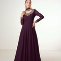 Blush Enchant Georgette Gown EAGW0032