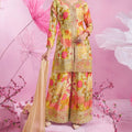 Chinon floral printed Luxury Sharara LXSR0008