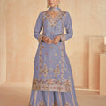 Premium Chinon Silk Luxury Sharara LXSR0023