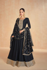 Amaira – Full-Stitch Premium Silk Gown LXGW0028