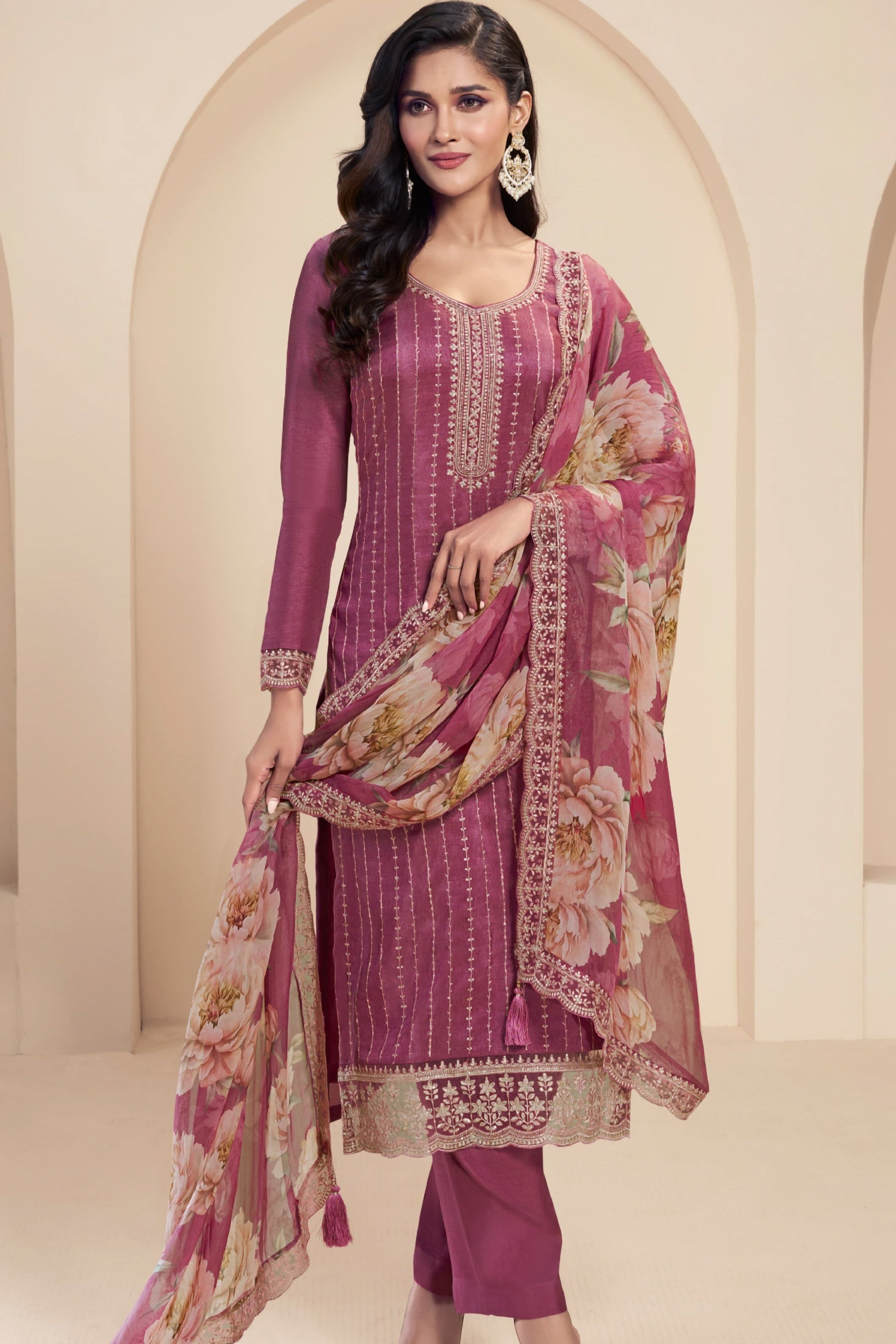 Threaded Embroidered Premium Suit LXST0012