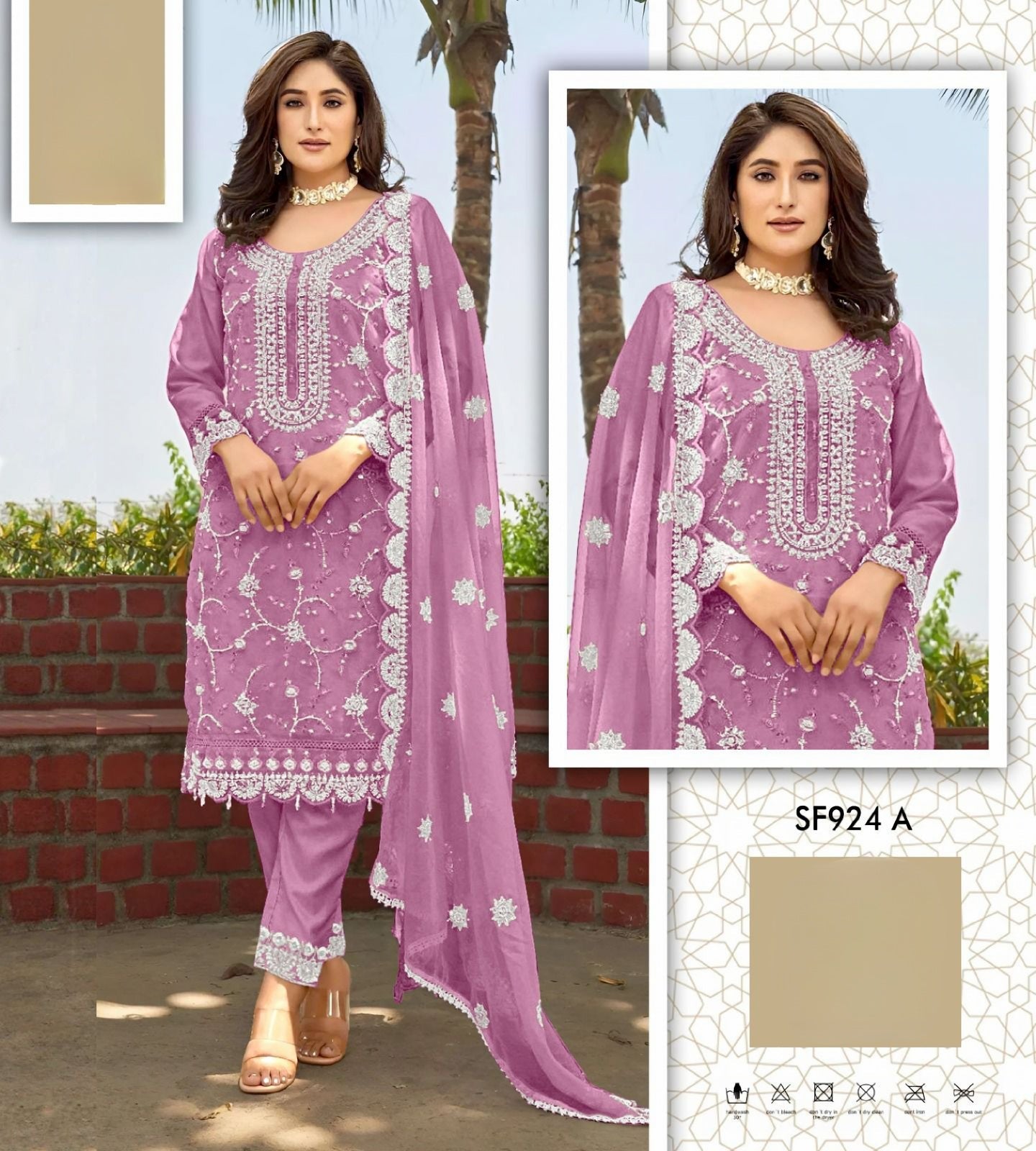 Shimmer Whisper Luxury Suit LXST0023BAKI HE PIC