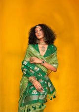 Tussar Handloom Weaving Silk Saree EASE0002