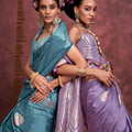 Pure Satin Handloom Weaving Saree LXSE0002