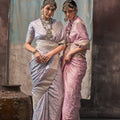 Pure Satin Handloom Saree LXSE0005