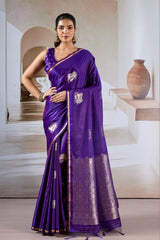 Pure Satin Handloom  Saree LXSE0045