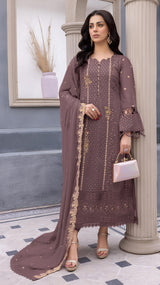 Pakistani suit with  Organza fabrics EAPK0012